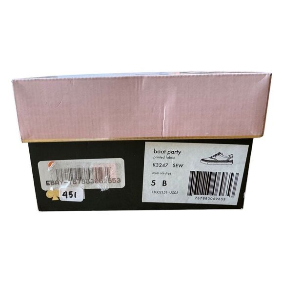 Kate Spade - Boat Party - Multi Bright Color Fabric Sneakers Women’s Size 5B - Picture 8 of 8